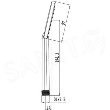 Душевая лейка Lemark LM1411C