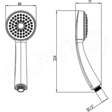 Душевая лейка Lemark LM8010C