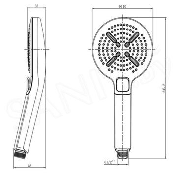 Душевая лейка Lemark LM8114C