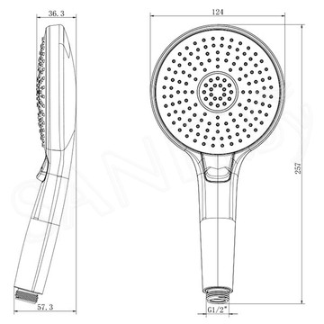 Душевая лейка Lemark LM8117C