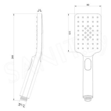 Душевая лейка Lemark LM8123C
