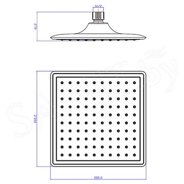 Верхний душ Lemark LM8035C / LM8036C