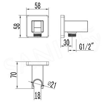 Шланговое подключение Lemark LM4585C