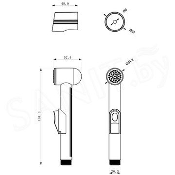 Гигиеническая лейка Lemark LM8059C