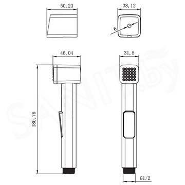 Гигиеническая лейка Lemark LM8076C