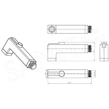 Гигиеническая лейка Lemark LM8091C