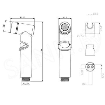 Гигиеническая лейка Lemark LM8088C