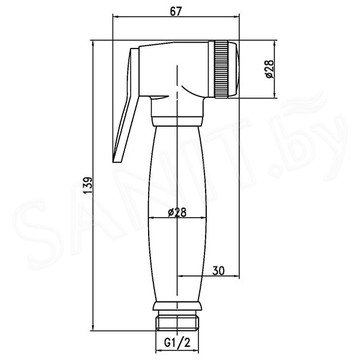 Гигиеническая лейка Lemark LM8047B