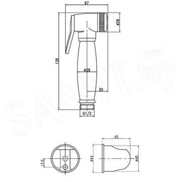 Гигиеническая лейка Lemark LM8087B