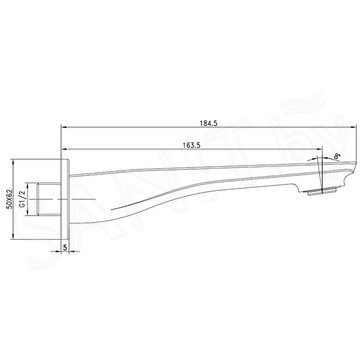 Излив для ванны Lemark LM5981CW