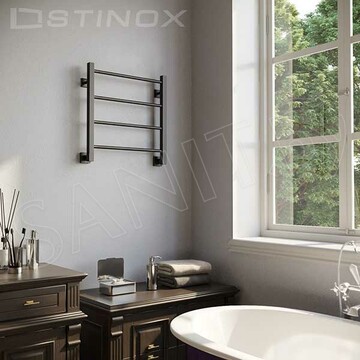 Полотенцесушитель Stinox Classic нижнее подключение черный матовый