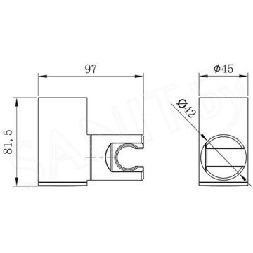 Держатель для душевой лейки Lemark LM8081C