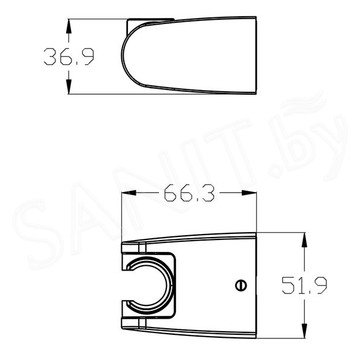 Держатель для душевой лейки Lemark LM8083C