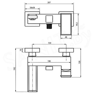 Смеситель для ванны Ahti Vihti VH405001