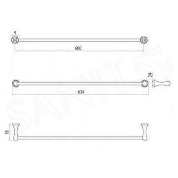 Держатель для полотенец Lemark LM2138C