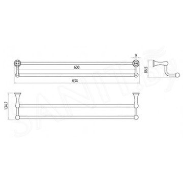 Держатель для полотенец Lemark LM2139C