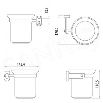 Ершик для унитаза Lemark LM3137C