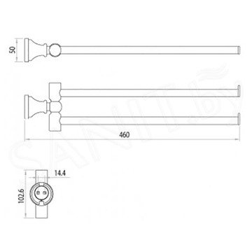 Держатель для полотенец Lemark LM8101C