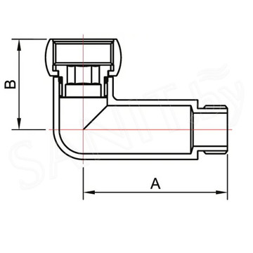 Комплект угловых американок 3/4"х3/4" Г/Ш