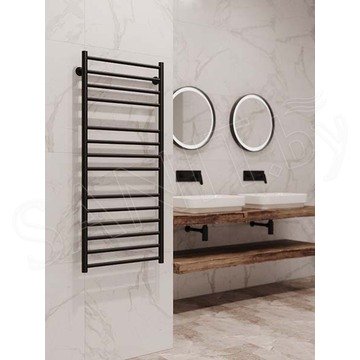 Полотенцесушитель Stinox Toscana Luxe нижнее подключение черный матовый