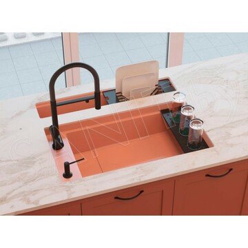 Смеситель для кухонной мойки Omoikiri Kanto-GB с подключением к фильтру воды