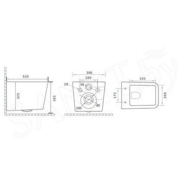 Подвесной унитаз Gid Tr2144 с сиденьем Soft Close