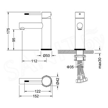 Смеситель для умывальника Timo Saona 2361/17F