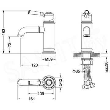 Смеситель для умывальника Timo Arisa 5361/00F