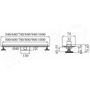 Душевой уголок Ambassador Queen Black 11011202 в комплекте с душевым лотком Calani Eco360 Slim Black 80