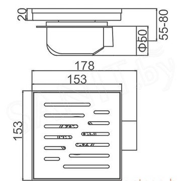 Душевой трап Gerhans K80915-15