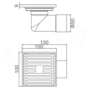 Душевой трап Gerhans K80610-10