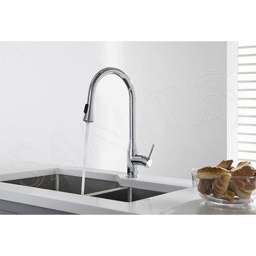 Смеситель для кухонной мойки Timo Saona 2336/00FL с выдвижным изливом
