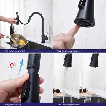 Смеситель для кухонной мойки Timo Saona 2336/03FL с выдвижным изливом