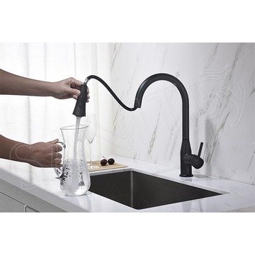 Смеситель для кухонной мойки Timo Saona 2336/03FL с выдвижным изливом