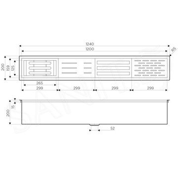 Корзина для кухонной мойки Omoikiri DRY-01-LG встраиваемая