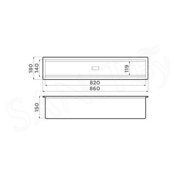 Корзина для кухонной мойки Omoikiri DRY-03 PRO WH встраиваемая