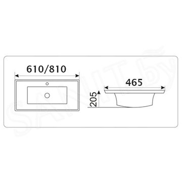 Умывальник Gid NYJ851-60 / NYJ851-80