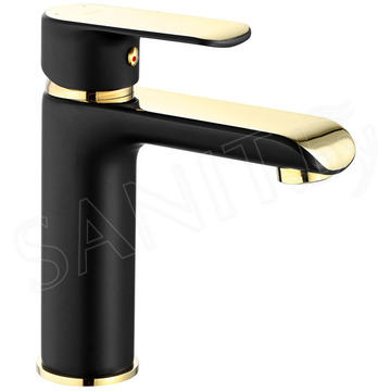 Смеситель для умывальника Rea Bloom Black Gold REA-B9933