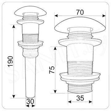 Донный клапан Gid Blm100 / Bl100