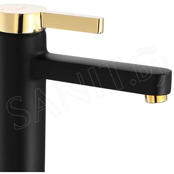 Смеситель для умывальника Rea Polo Black Gold REA-B9978