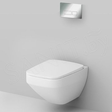 Комплект инсталляции AM.PM Pro IS47051.50A1700 с кнопкой Pro S и подвесным унитазом Inspire V2.0 FlashClean