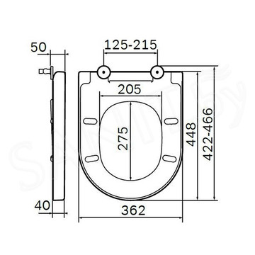 Приставной унитаз AM.PM Spirit V2.0 C701438WH