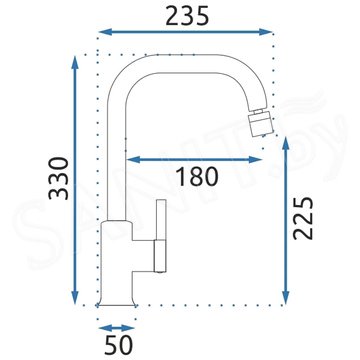 Смеситель для кухонной мойки Rea Polo Chrome REA-B9940