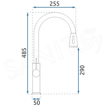 Смеситель для кухонной мойки Rea Nest Chrome REA-B2056