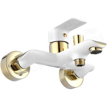 Смеситель для ванны Rea Bloom Gold White REA-B9932