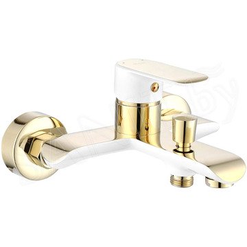 Смеситель для ванны Rea Bloom Gold White REA-B9932