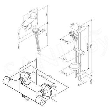 Набор смесителей AM.PM Inspire V2.0 F40950A03 3 в 1