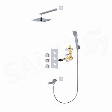 Душевая система Timo Tetra-Thermo SX-0199/00SM встраиваемая с термостатом