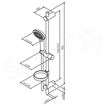 Душевой гарнитур AM.PM Spirit V2.0 F0170A000