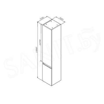 Пенал AM.PM X-Joy M85ACHR0306WG подвесной